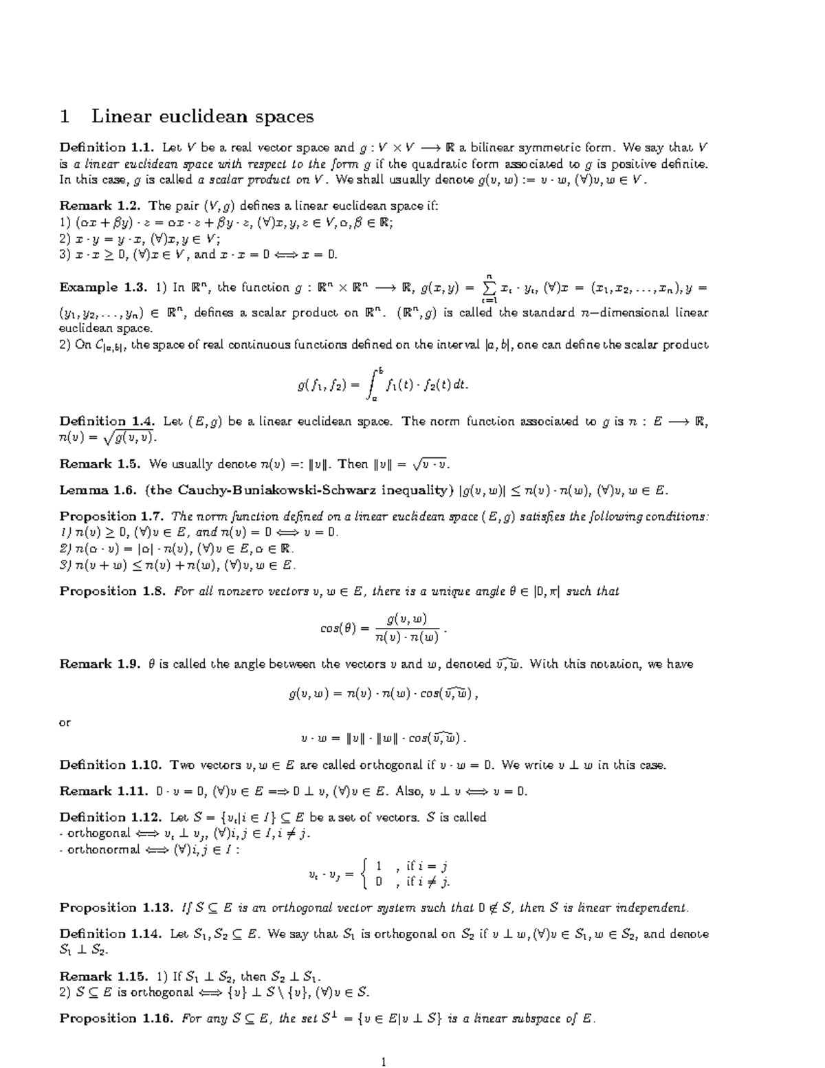 C2 Euclidean Handouts Lecture Notes 2 Studocu