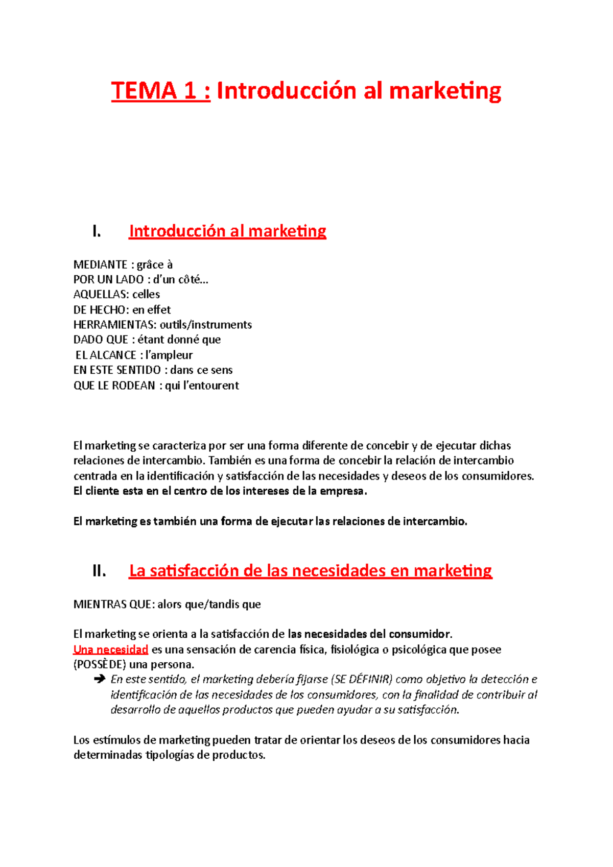 TEMA 1 - Introduccion al marketing - TEMA 1 : Introducción al marketing ...