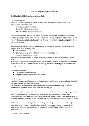 Samenvatting Bestuurskunde - Het Begrip Bestuurskunde 1 Wat Is ...