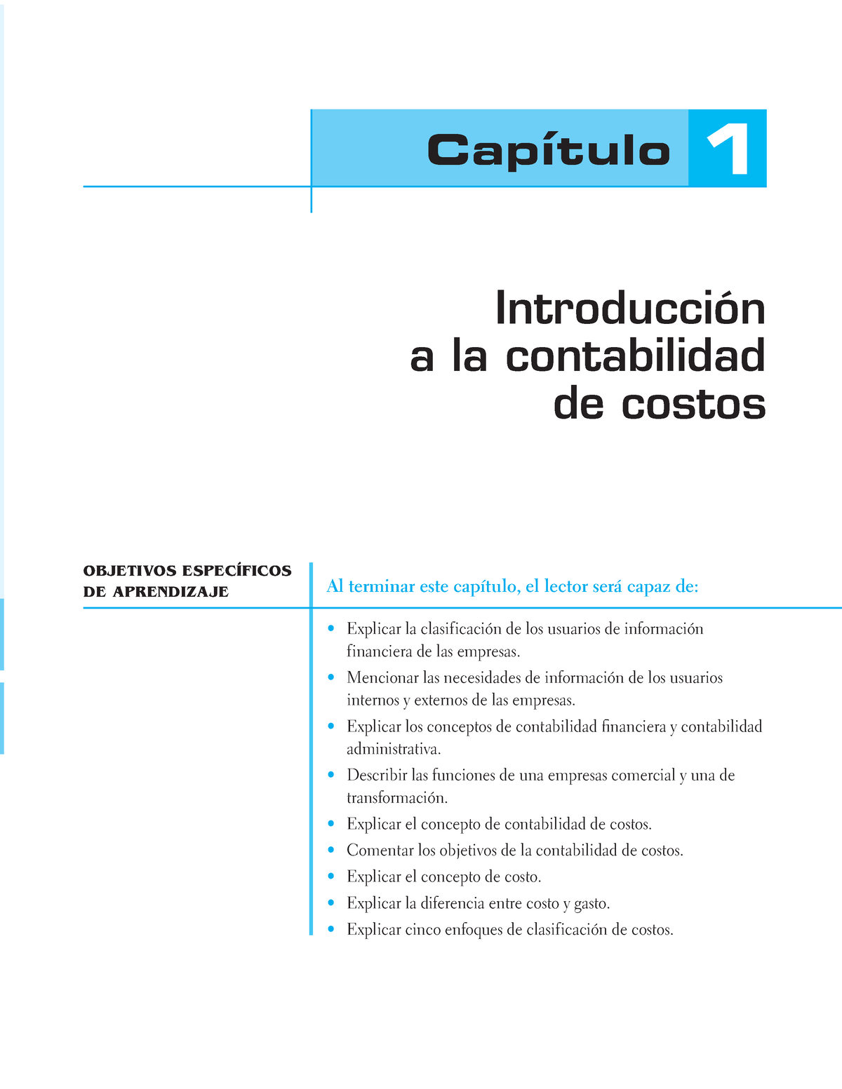 Lectura 1 Contabilidad De Costos Garcia Colin Introducción A La Contabilidad De Costos Al 8854