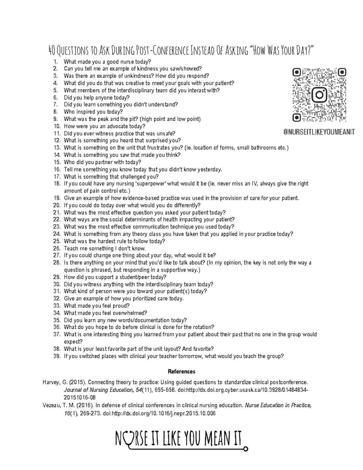 40 Post Conference Questions - 40 Questions To Ask During Post 