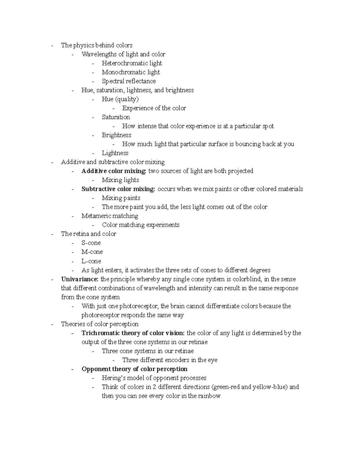 Psyc 230 unit 11 - Notes from online lecture - The physics behind ...
