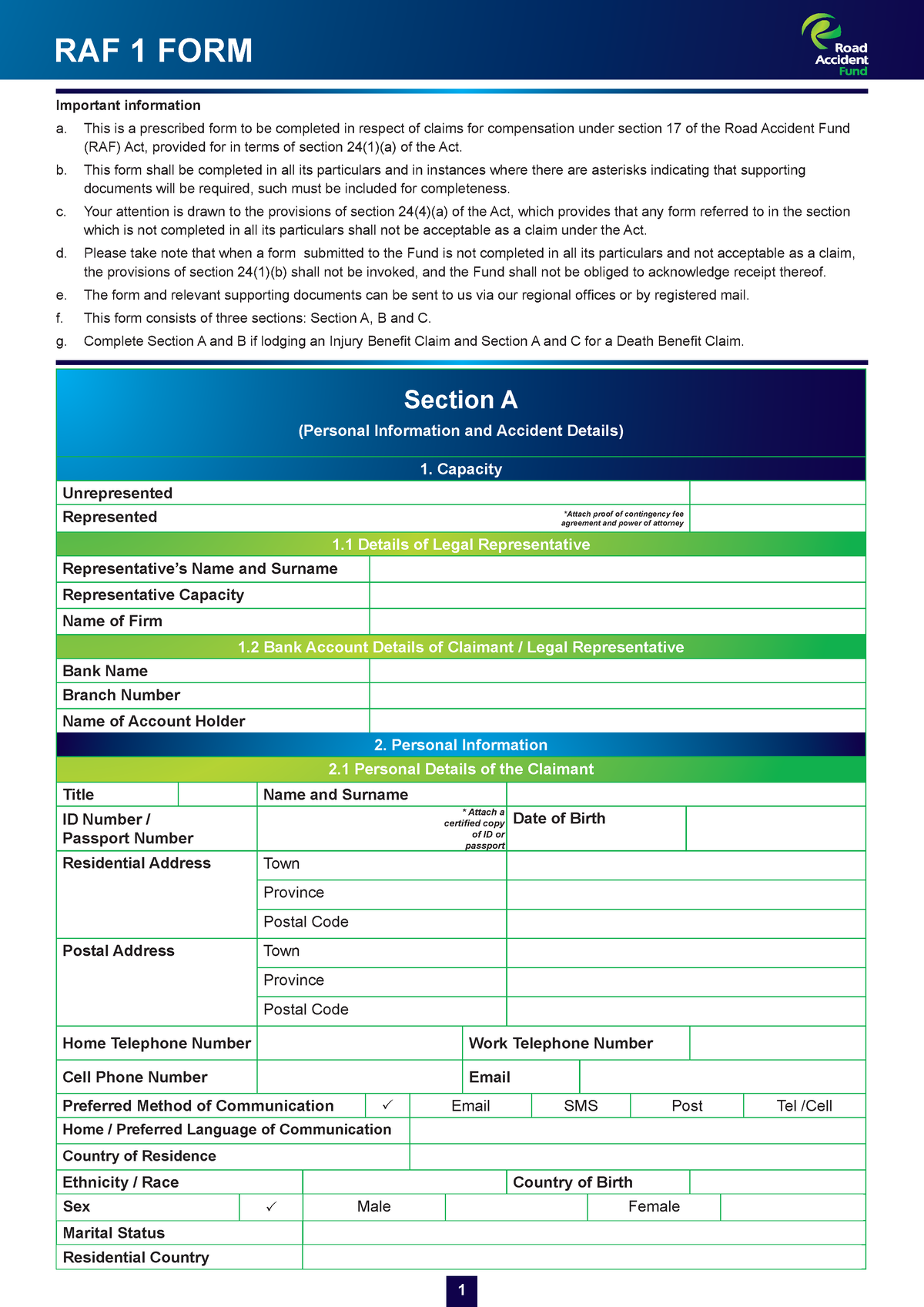 raf-1-form-09june2021-section-a-personal-information-and-accident