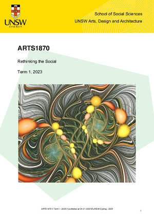2022 02 ARTS1870 2022 - Course outline - School of Social Sciences UNSW ...
