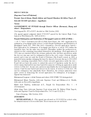 2023 SCMR 174 - Case Laws On The Judgements Of Supreme Court - 2023 S C ...