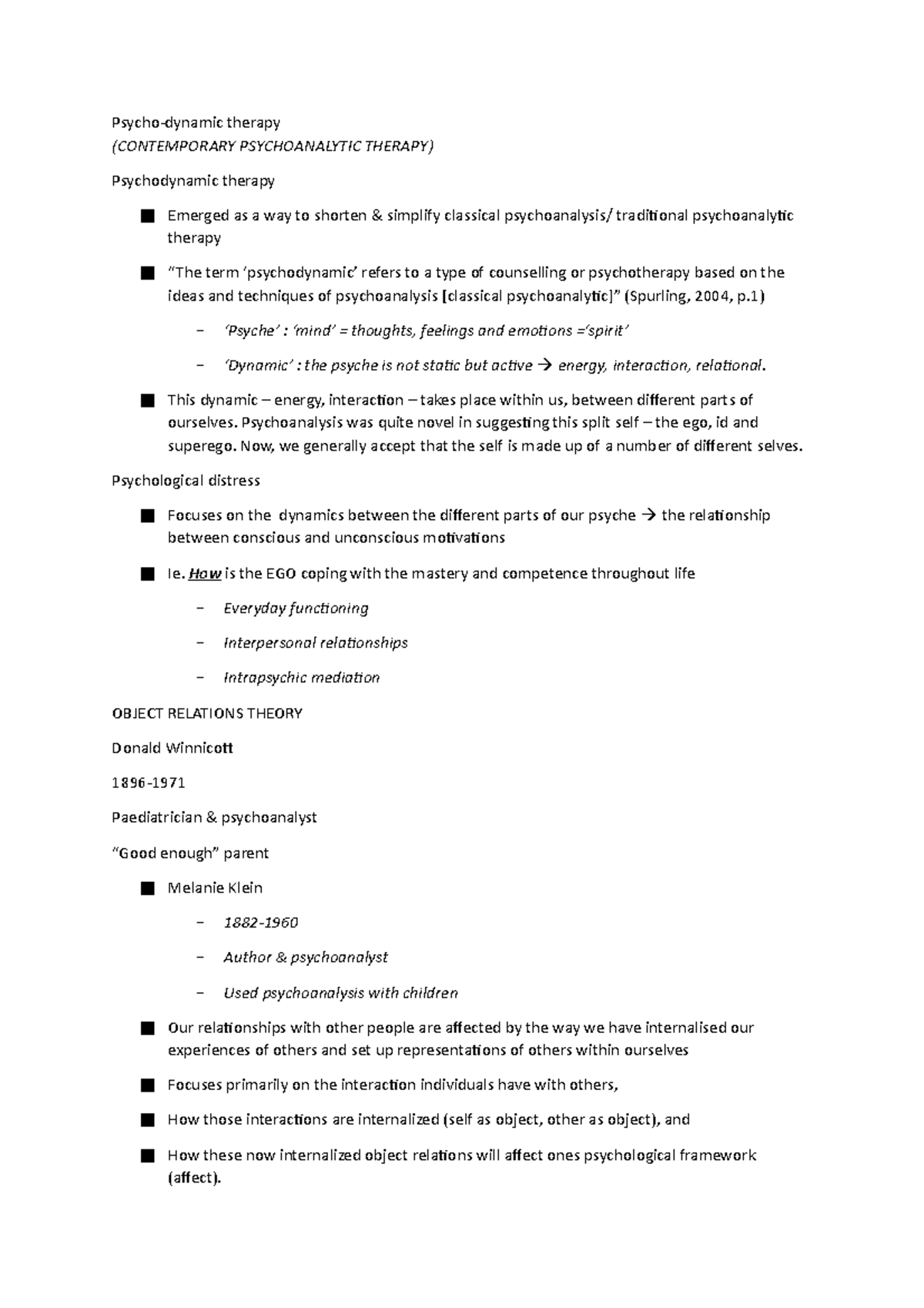 Psycho-dynamic therapy - This dynamic energy, interaction takes place ...