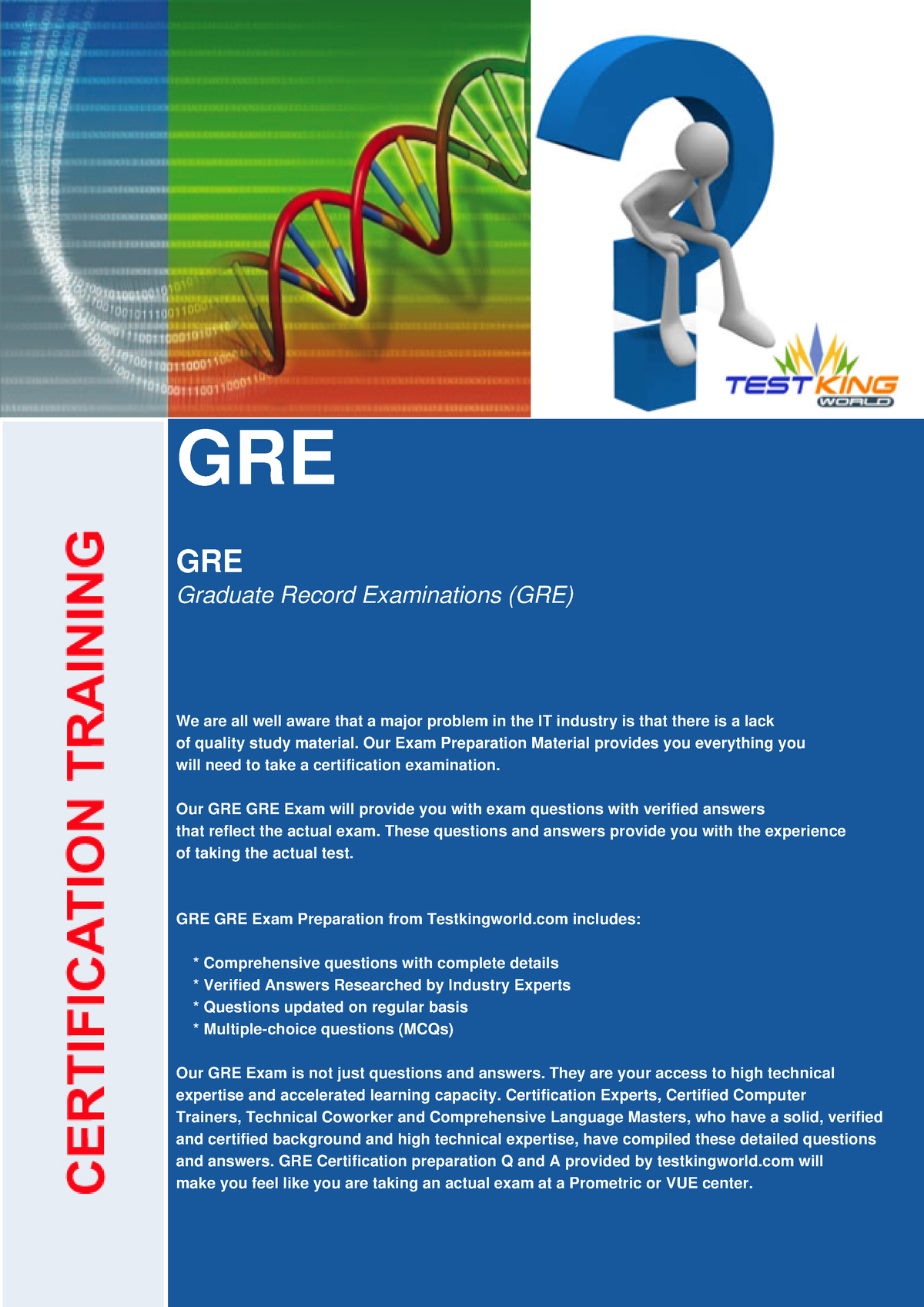 GRE - GRE - GRE Graduate Record Examinations (GRE) We are all well aware  that a major problem in the - Sns-Brigh10