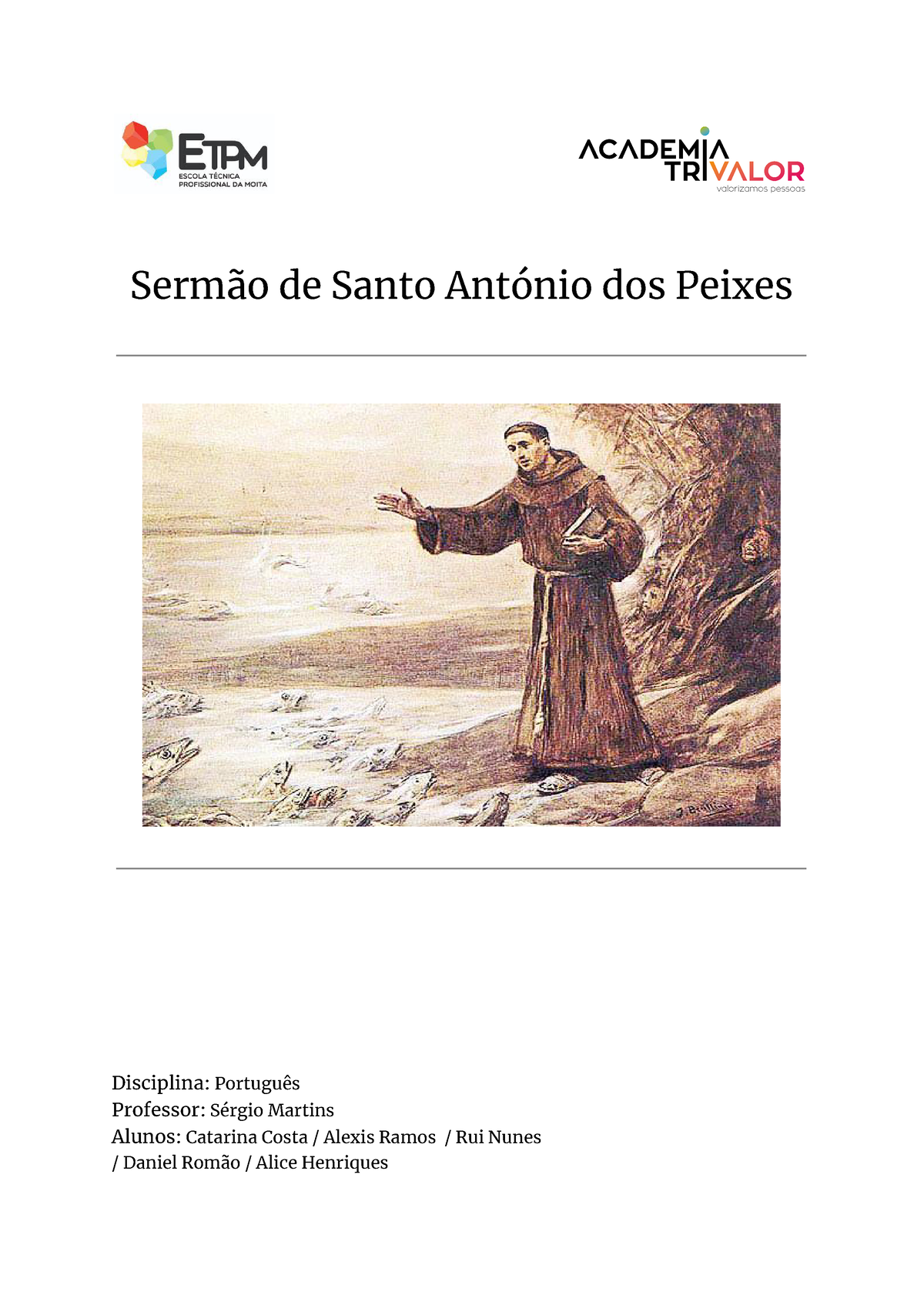 Desafio 2.0 - Sermão De Santo António Dos Peixes - Sermão De Santo ...