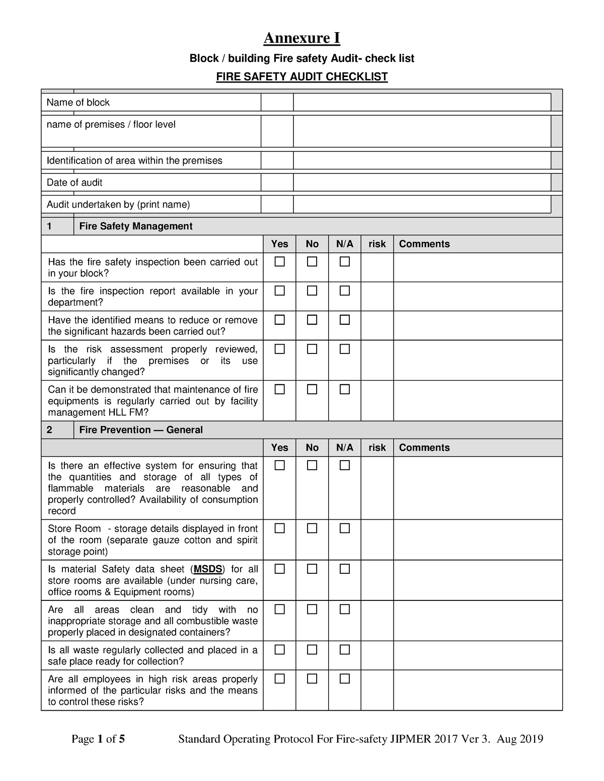 fire-safety-audit-checklist-aug-2019-annexure-i-block-building-fire