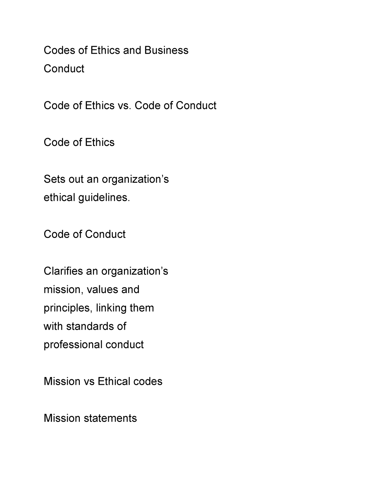 codes-of-ethics-and-business-codes-of-ethics-and-businessconduct-code