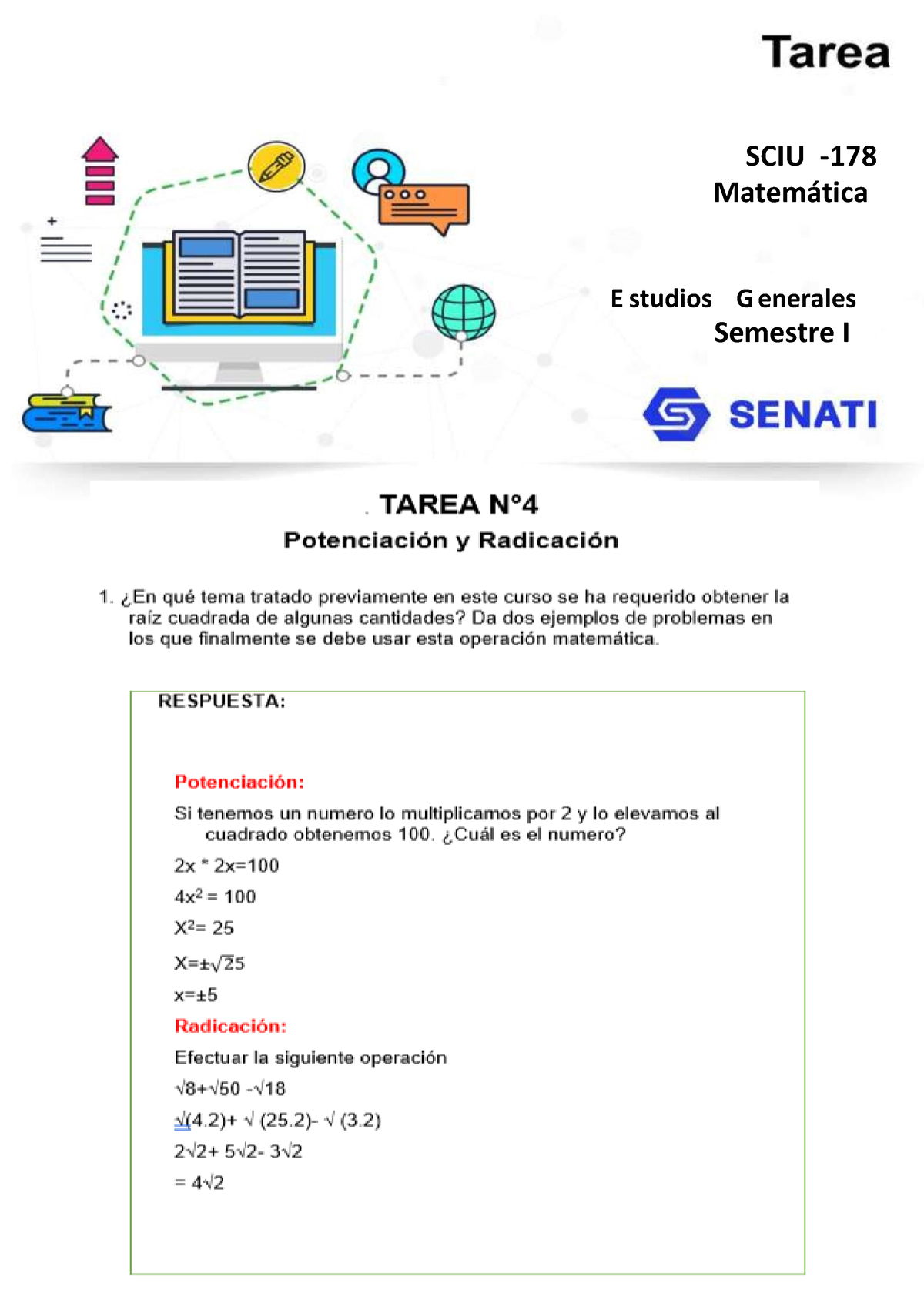 Tarea N° 4,5 Y 6 - Matematica - Publicidad Y Marketing - SCIU - 178 ...