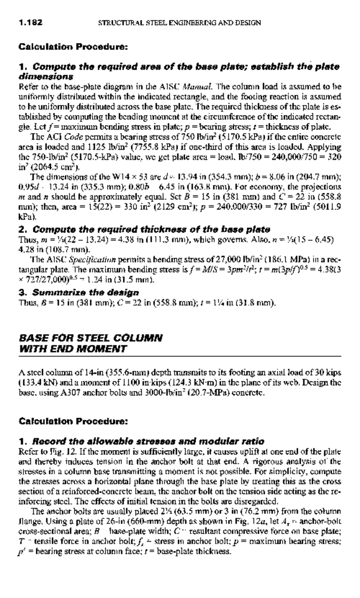 Civil-engineering-calculations (22) - Calculation Procedure: 1. Compute ...