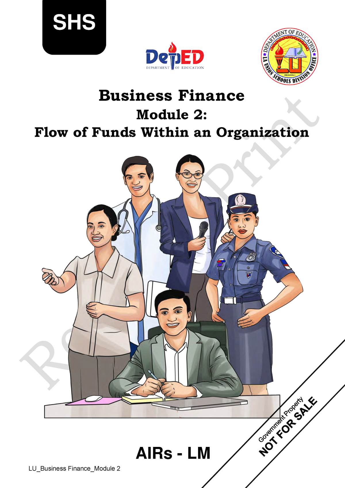 Bus Finance Q1 Mod2 - SHS Business Finance Module 2: Flow Of Funds ...