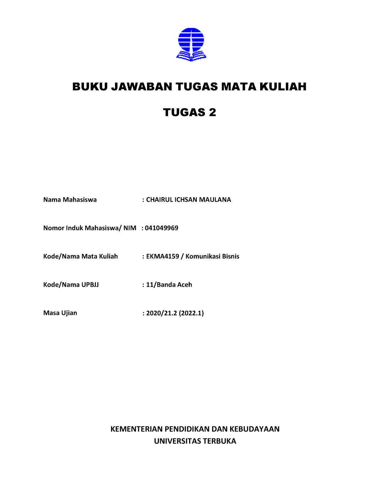 BJT Umum TMK2 - No Info, Just Answer - BUKU JAWABAN TUGAS MATA KULIAH ...