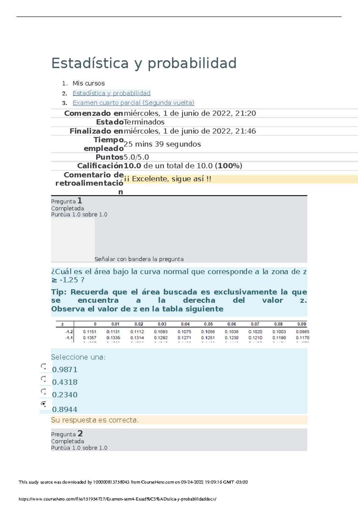 Examen Sem4 Estad Stica Y Probabilidad - Estadística Y Probabilidad Mis ...