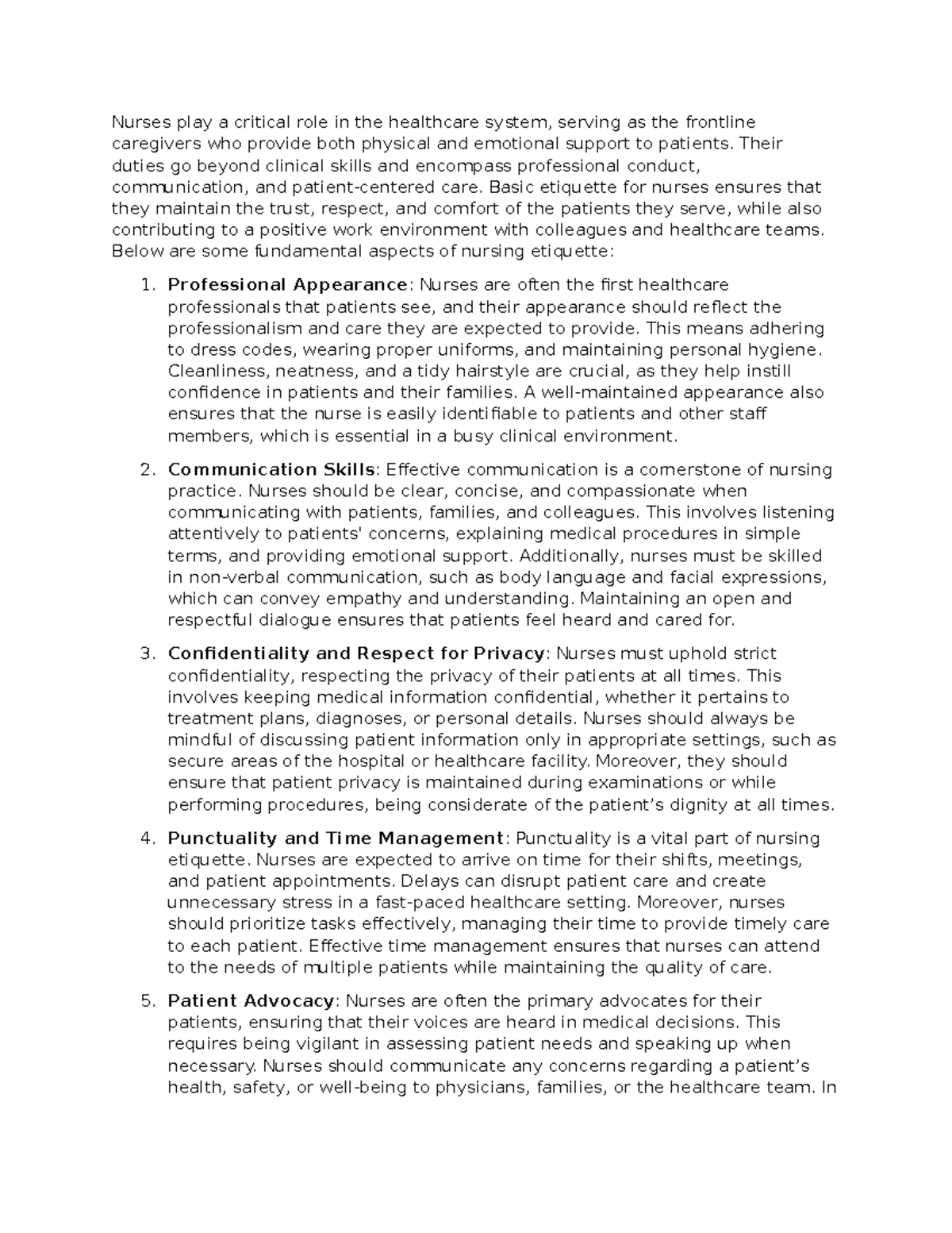 Nurses play a critical role in the healthcare system - Their duties go ...
