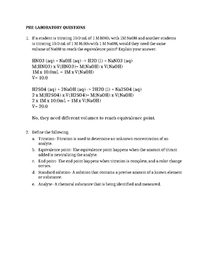 Limiting Reagents - Experiment - CHEM 1111 - Studocu