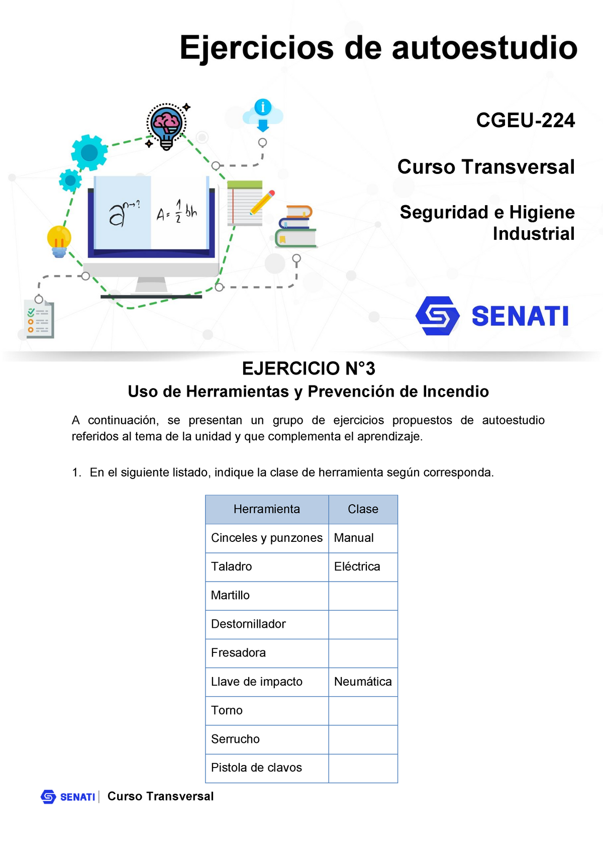 Cgeu Ejercicio T Seguridad Higiene Ejercicio N Uso De