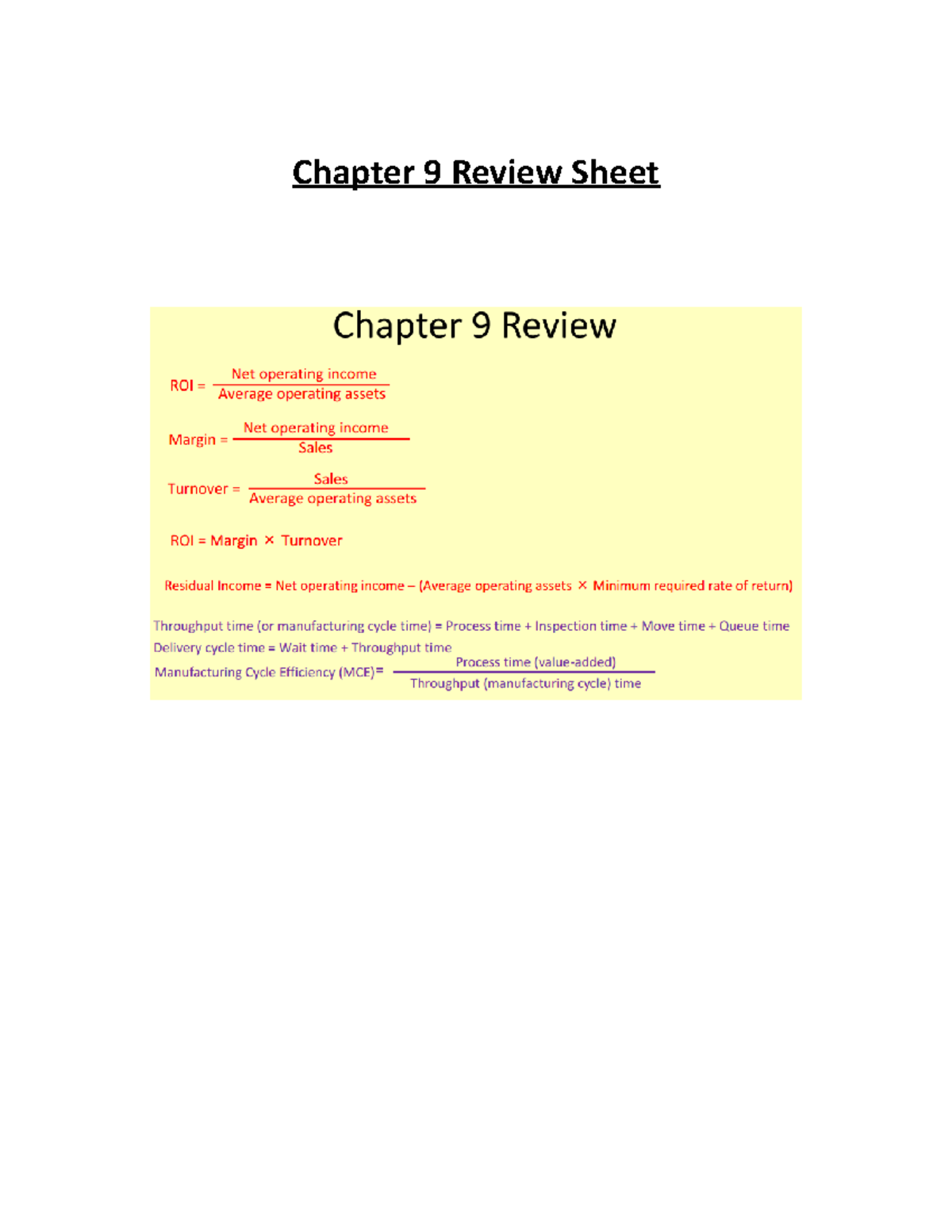 Excersises Chp 9 - Lecture notes 4 - Intro To Accounting Ii - MGA 202 ...