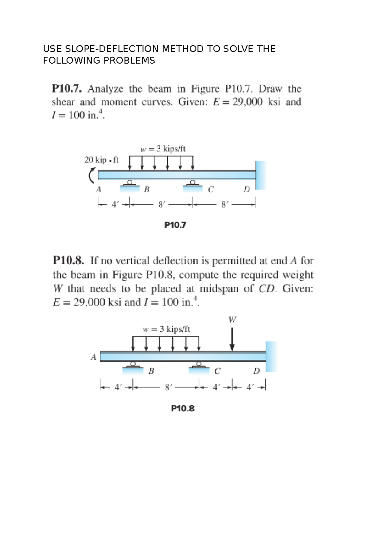 Inbound 4904727246839412690 - Civil Engineering - USE SLOPE-DEFLECTION ...