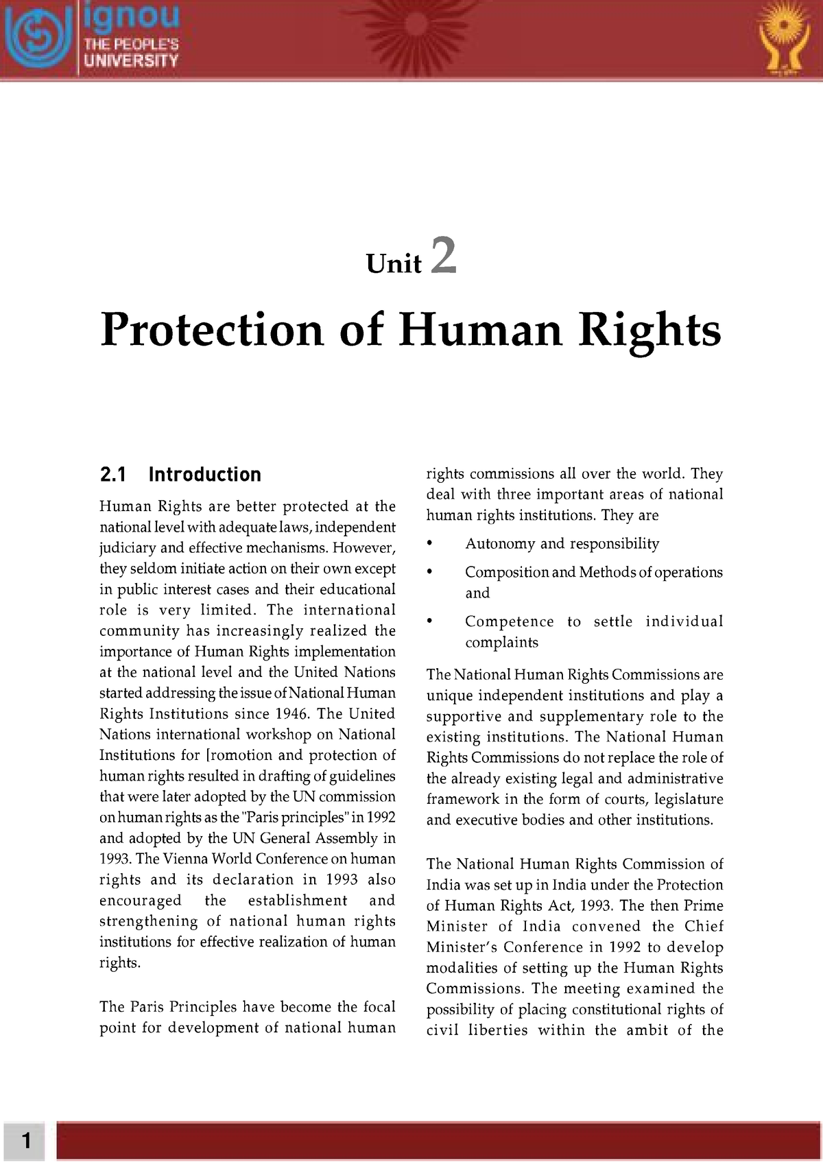 assignment human rights