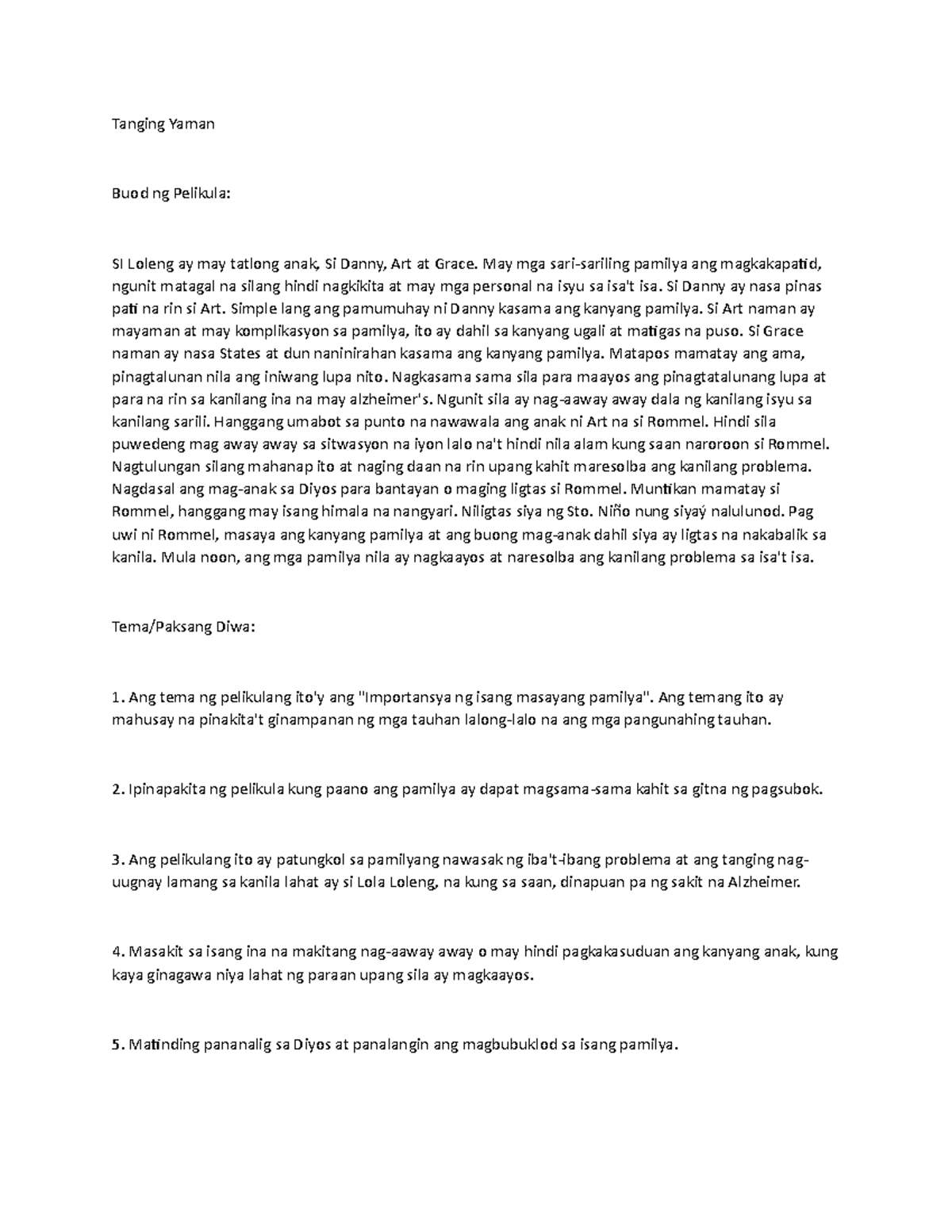 Tanging yaman Studocu