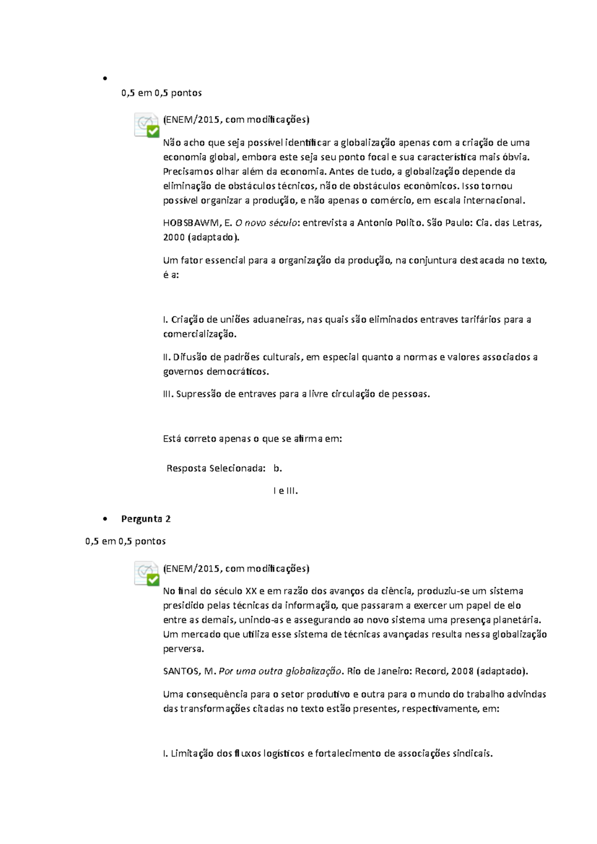 Ciencias Sociais Ii Em Pontos Enem Com Modifica Es