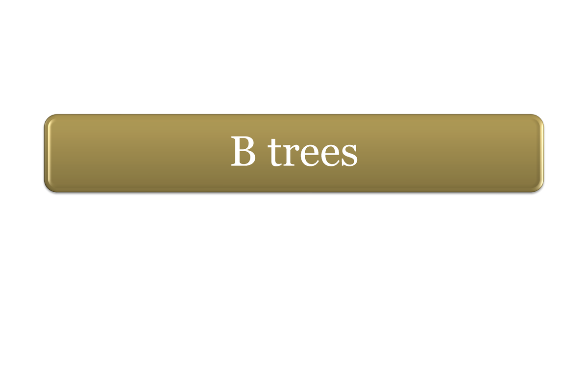 Lecture-23 B Tree - B Trees Deliverables B Tree Basics Operations On B ...