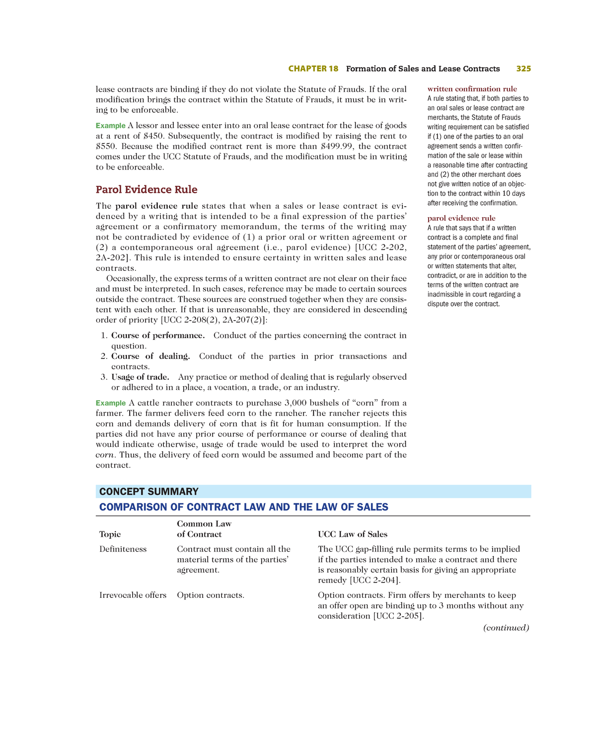 Zlib.pub Business-law (1)-119 - CHAPTER 18 Formation Of Sales And Lease ...