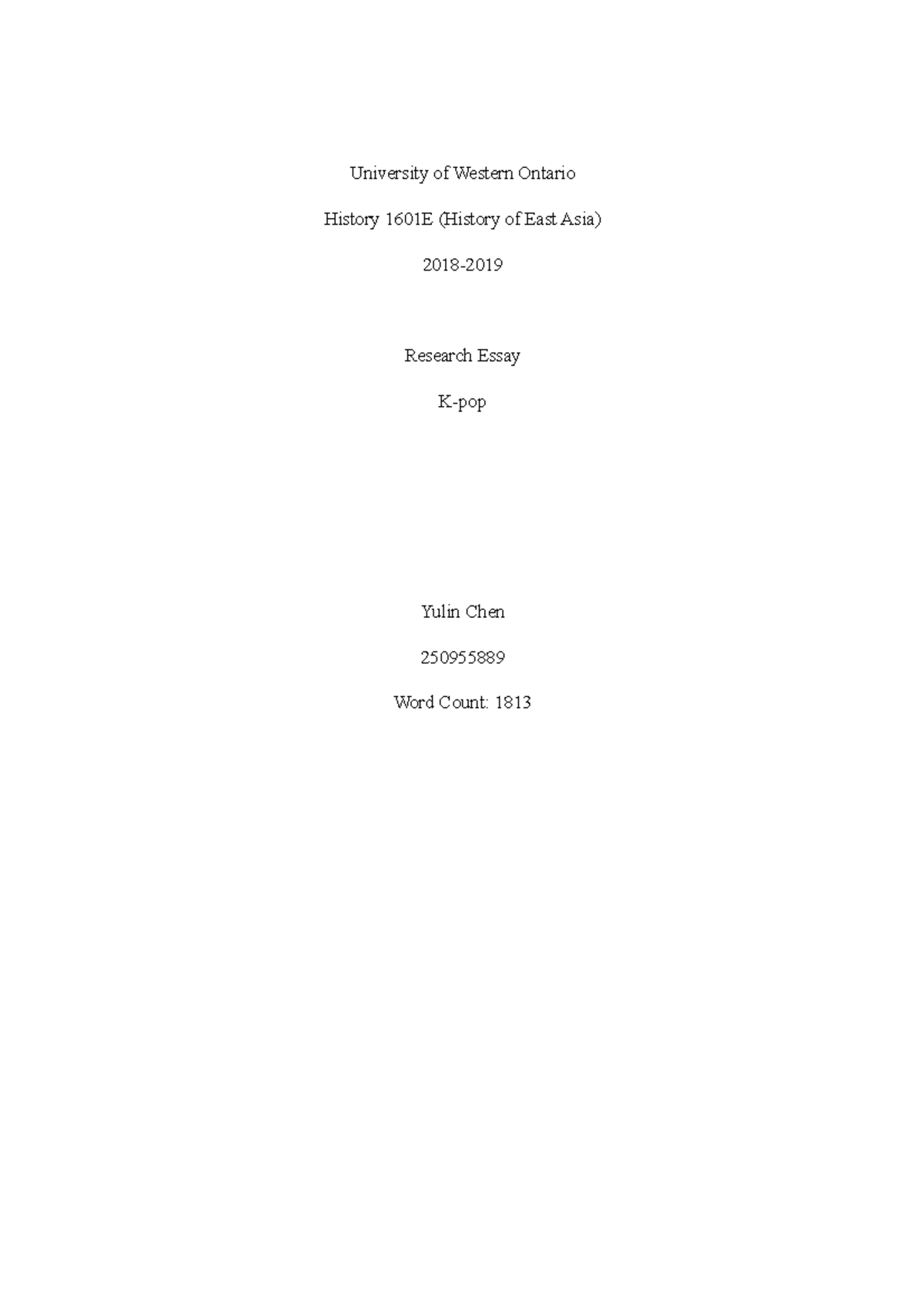 University of Western Ontario University of Western Ontario History