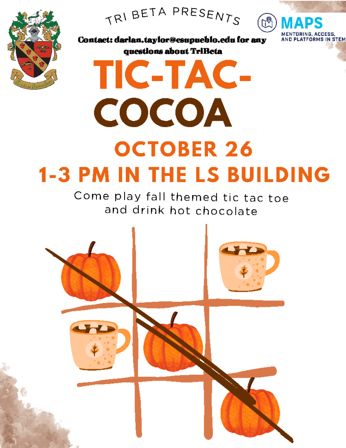 TRI BETA Kickoff (1).pdf - CHEM 122 - OCTOBER 26 1-3 PM IN THE LS ...