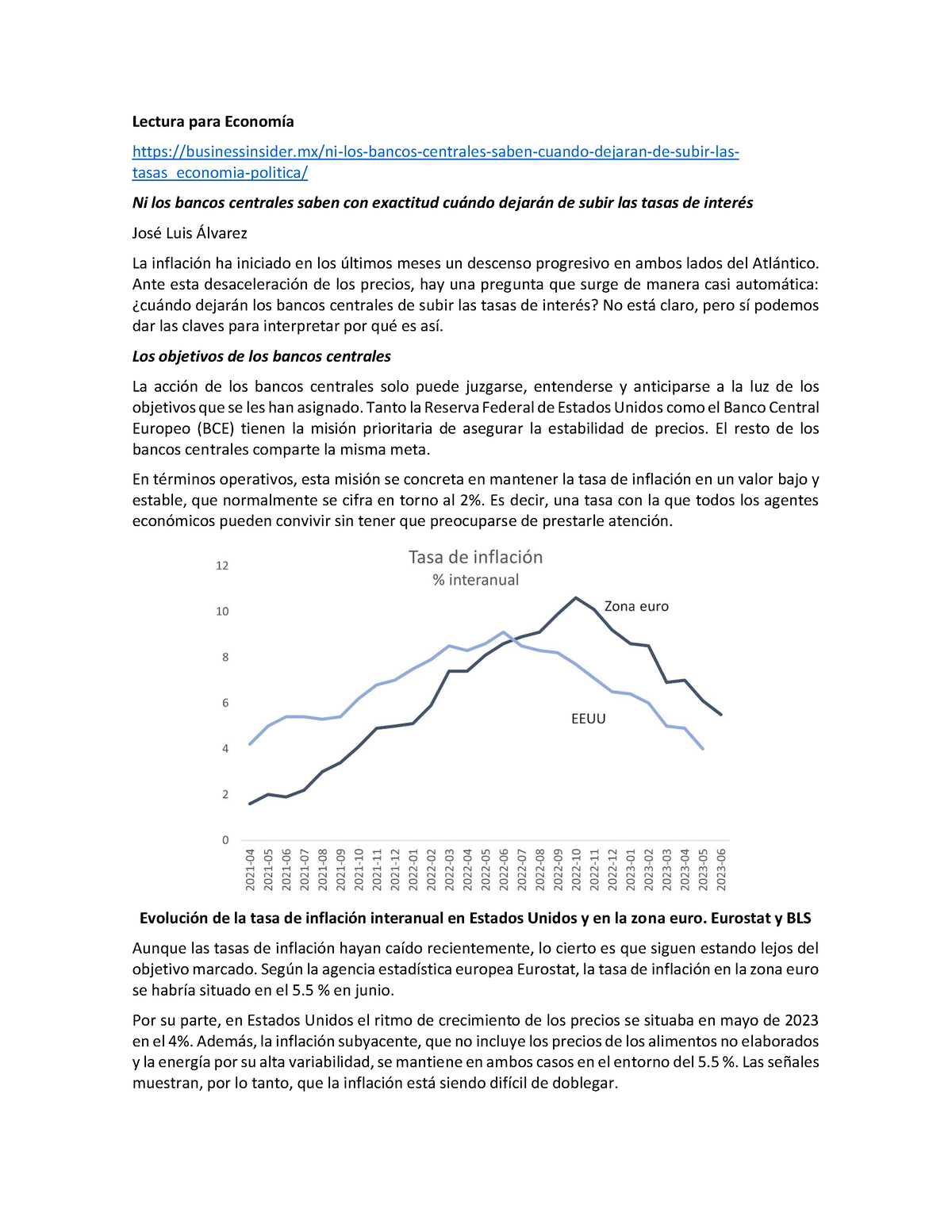 Ni Los Bancos Centrales Saben Con Exactitud Cu Ndo Dejar N De Subir Las ...