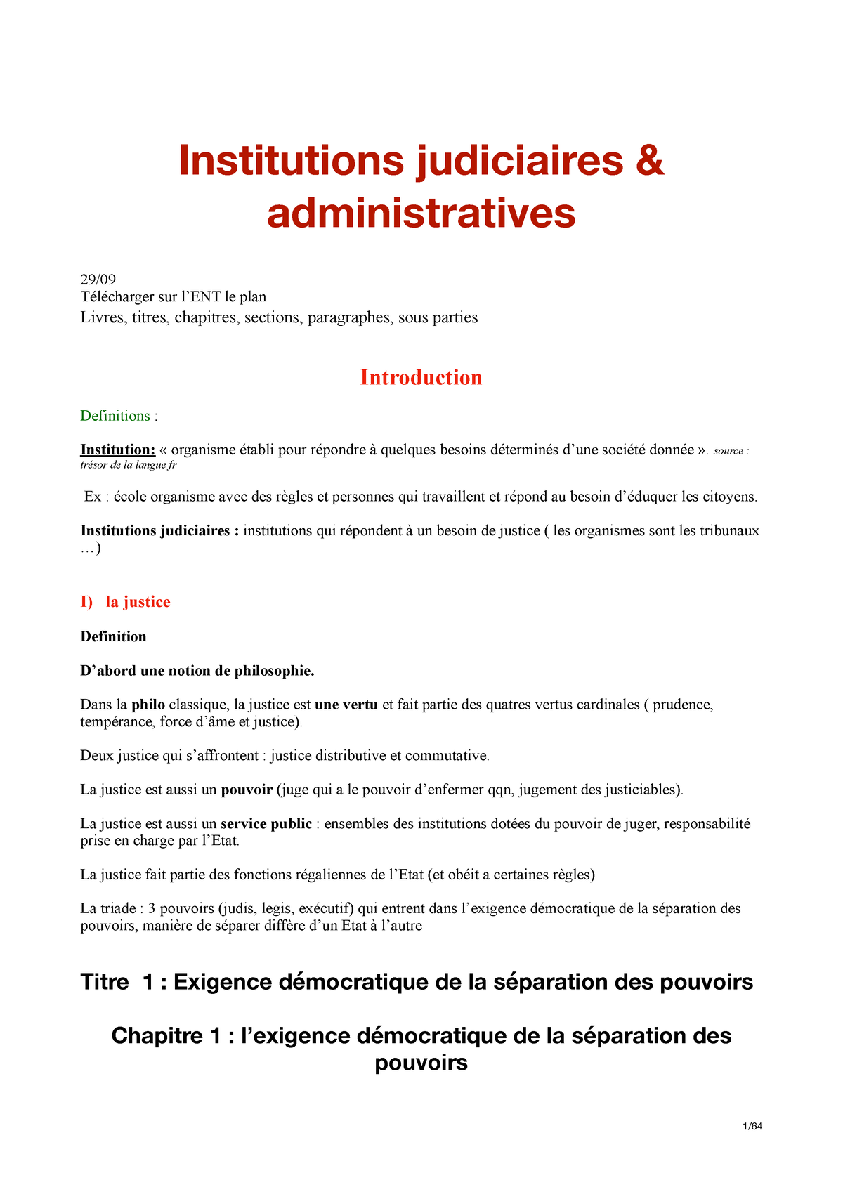 Institutions Judiciaires Et Admin - Institutions Judiciaires ...