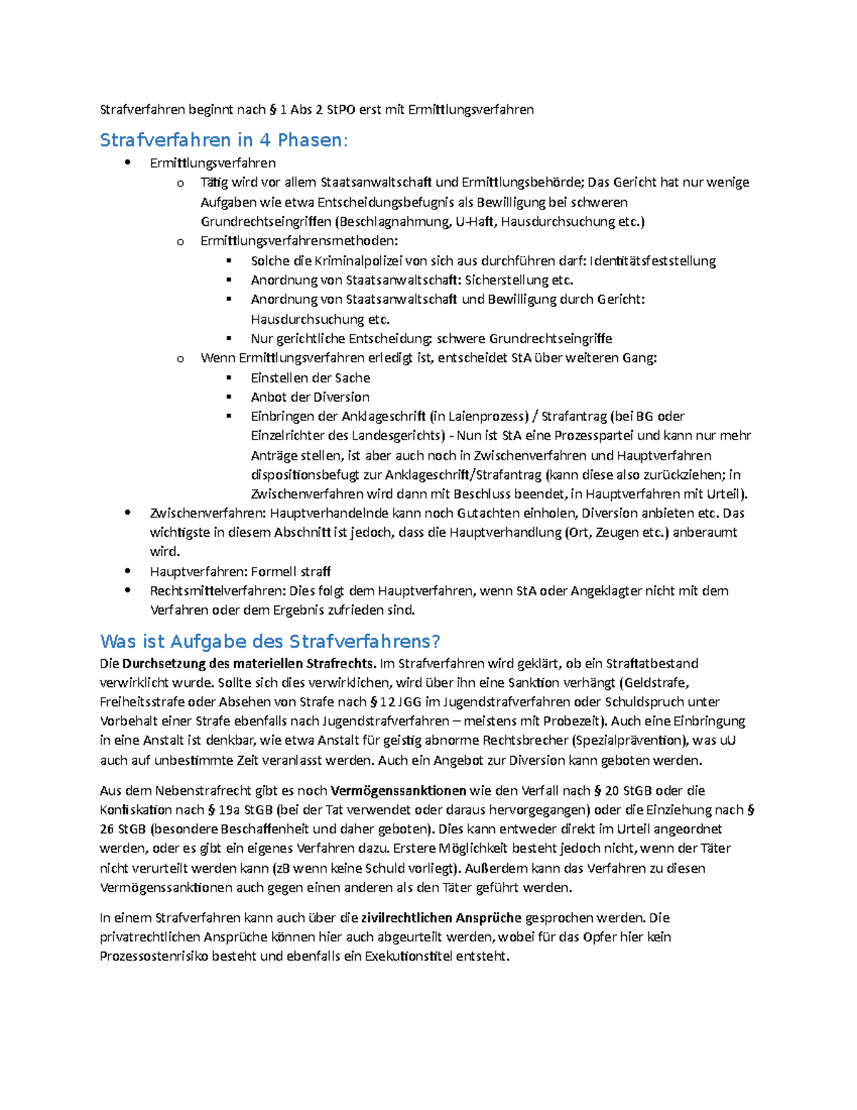 Mitschrift Aichinger Kurs Strafverfahren beginnt nach § 1 Abs 2 StPO erst mit Studocu Mitschrift Aichinger Kurs Strafverfahren beginnt nach § 1 Abs 2 StPO erst mit Studocu
