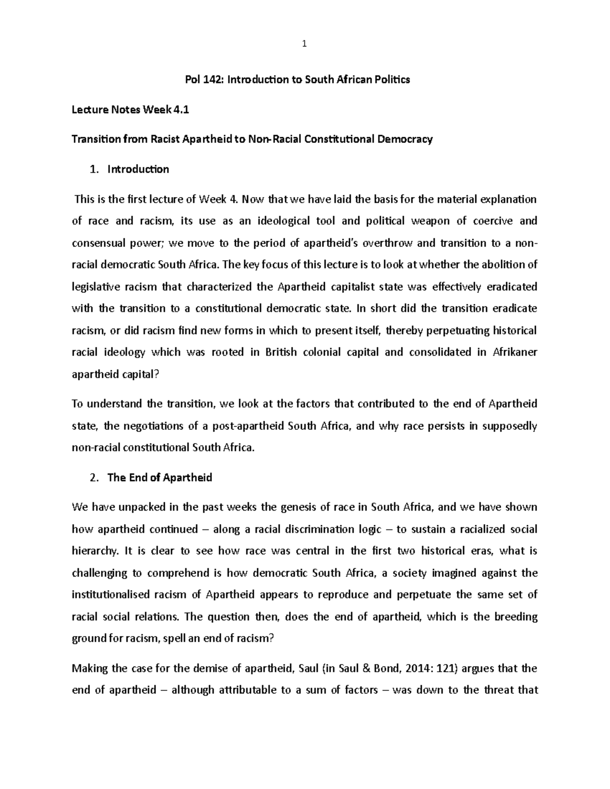 Pol+142+2022+Lecture+Note+4.1+ 1 -4 - Pol 142: Introduction to South ...