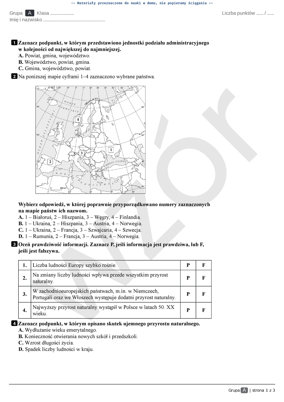 Geografia Klasa 7 Sprawdzian Dzial 2 Sprawdzian Z Geografi Klasa 7 Ludność I Urbanizacja W Polsce - Margaret Wiegel™. May 2023