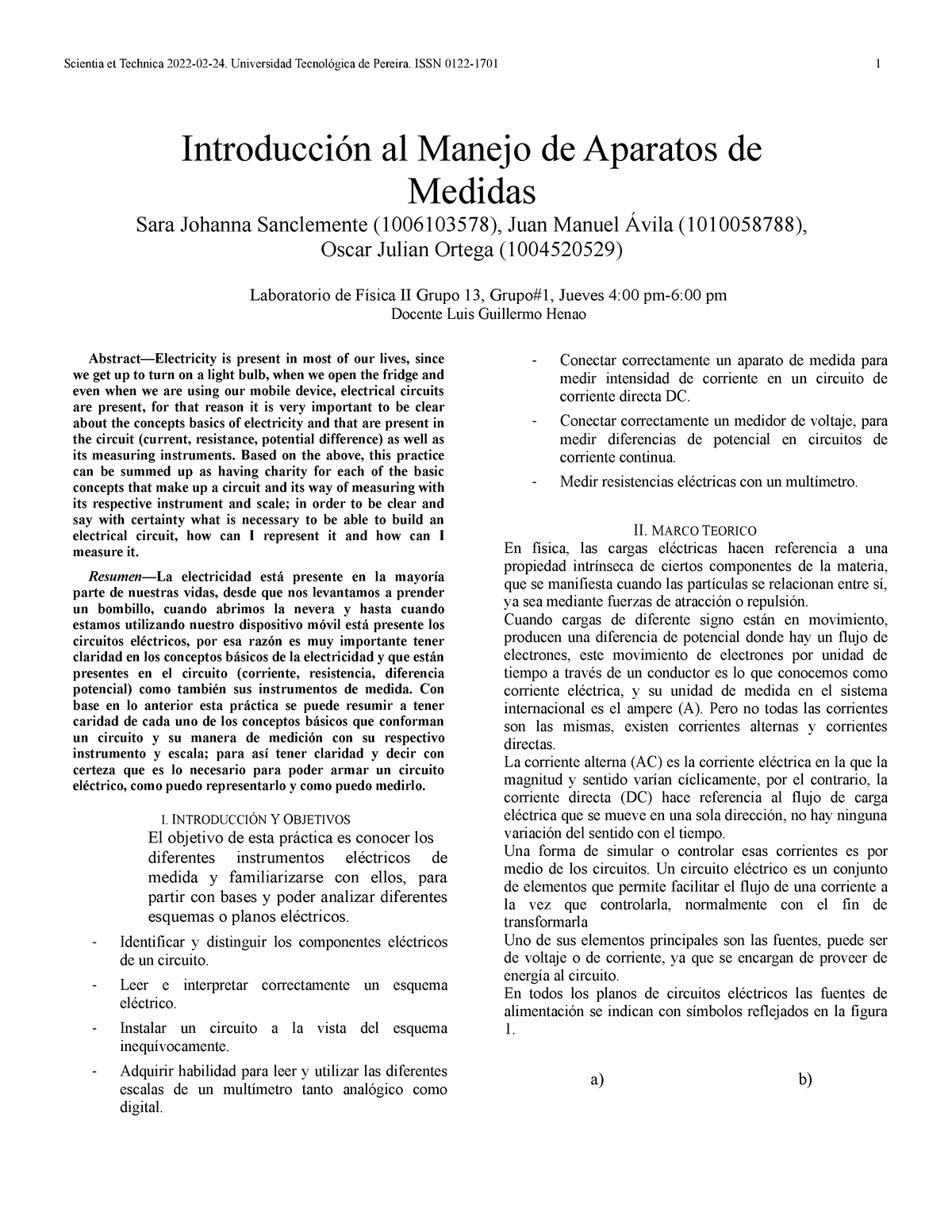 Formato De Informe Solo Hice Eso Para Poder Ver Un Documento Scientia Et Technica 2022 02 24 7669