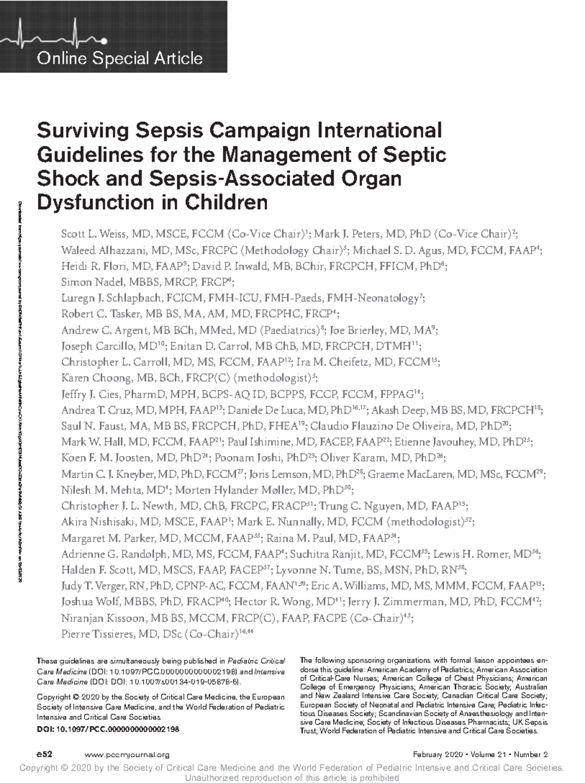 Surviving Sepsis Campaign International Guidelines - Downloaded From ...