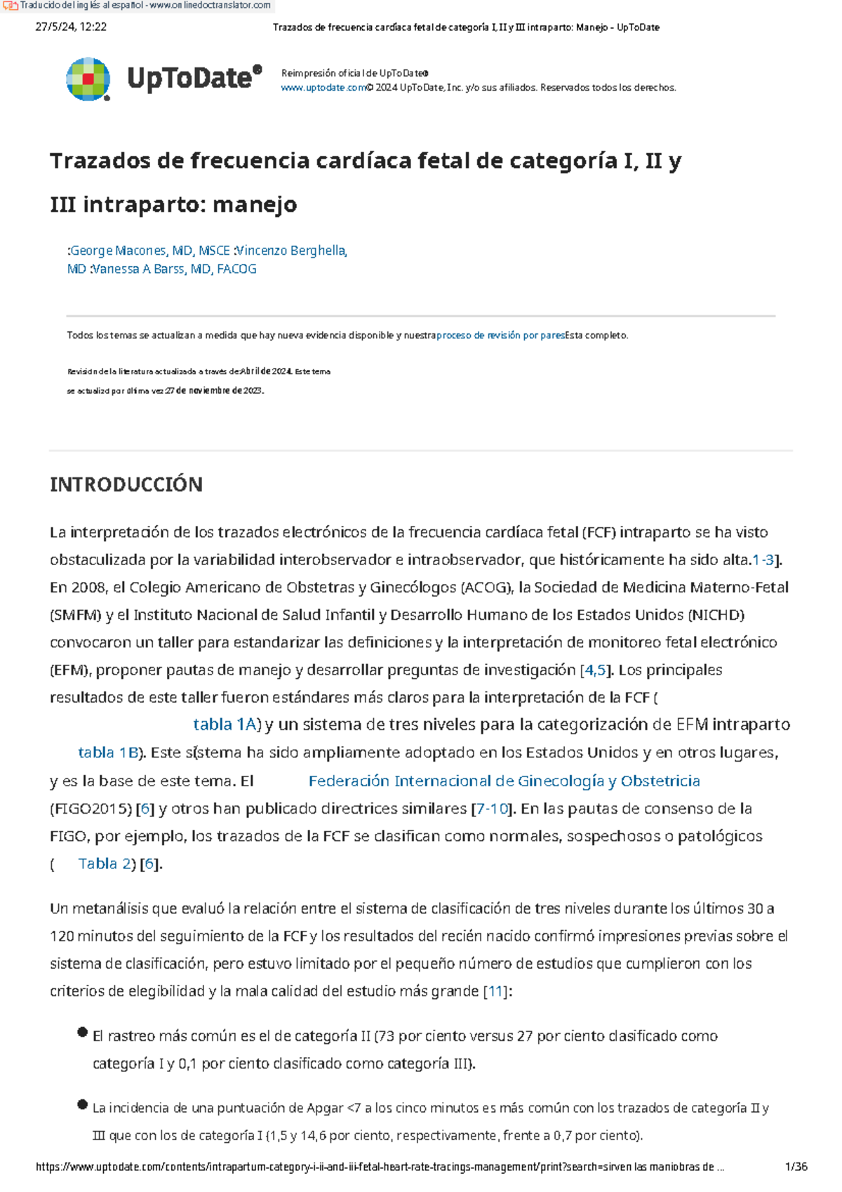 Intrapartum category I, II, and III fetal heart rate tracings ...