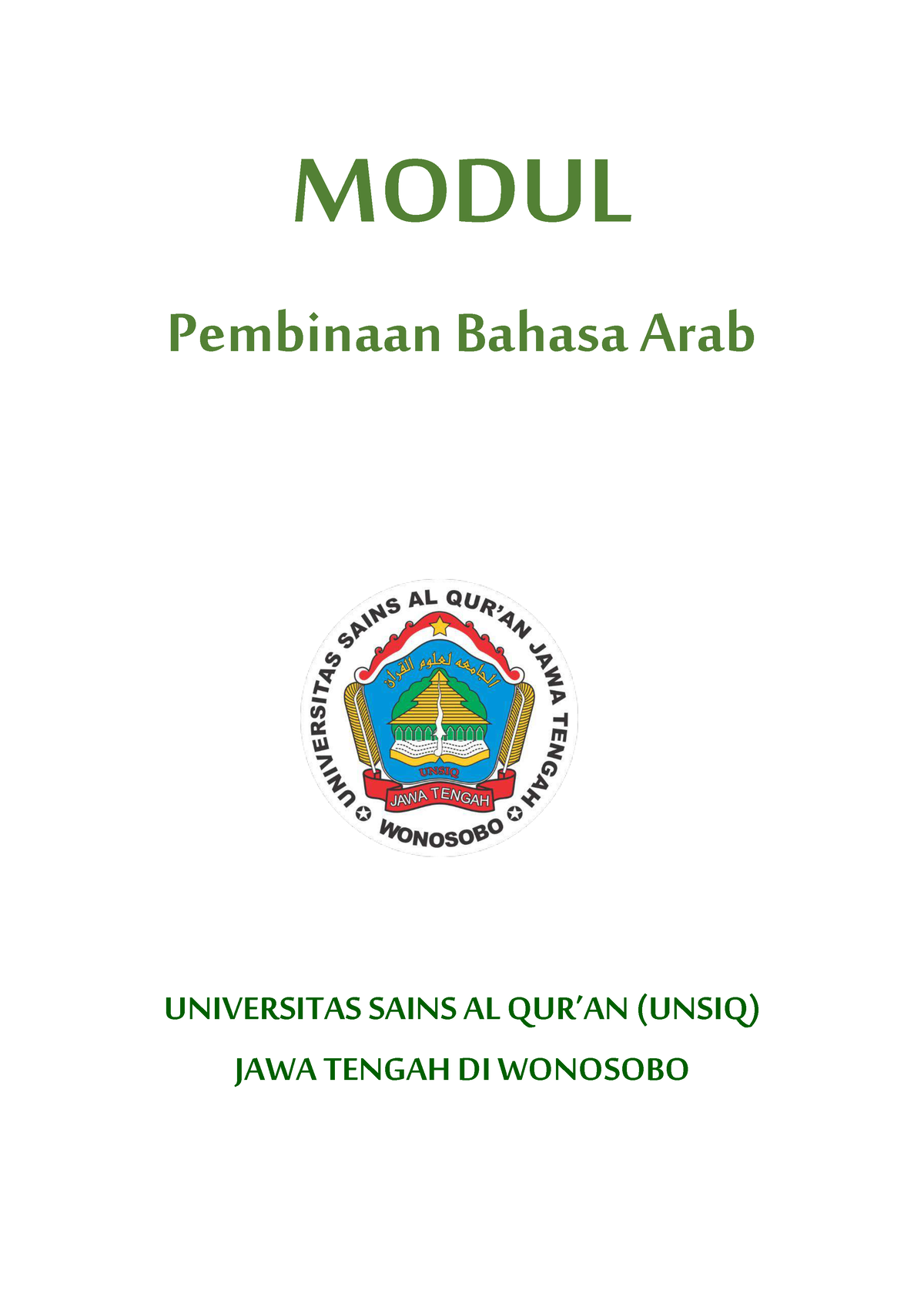 Bab 4 Modul Pembinaan Bahasa Arab - MODUL Pembinaan Bahasa Arab ...