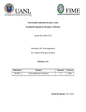 2811 Laboratorio DE Turbomaquinaria - Universidad Autónoma De Nuevo ...