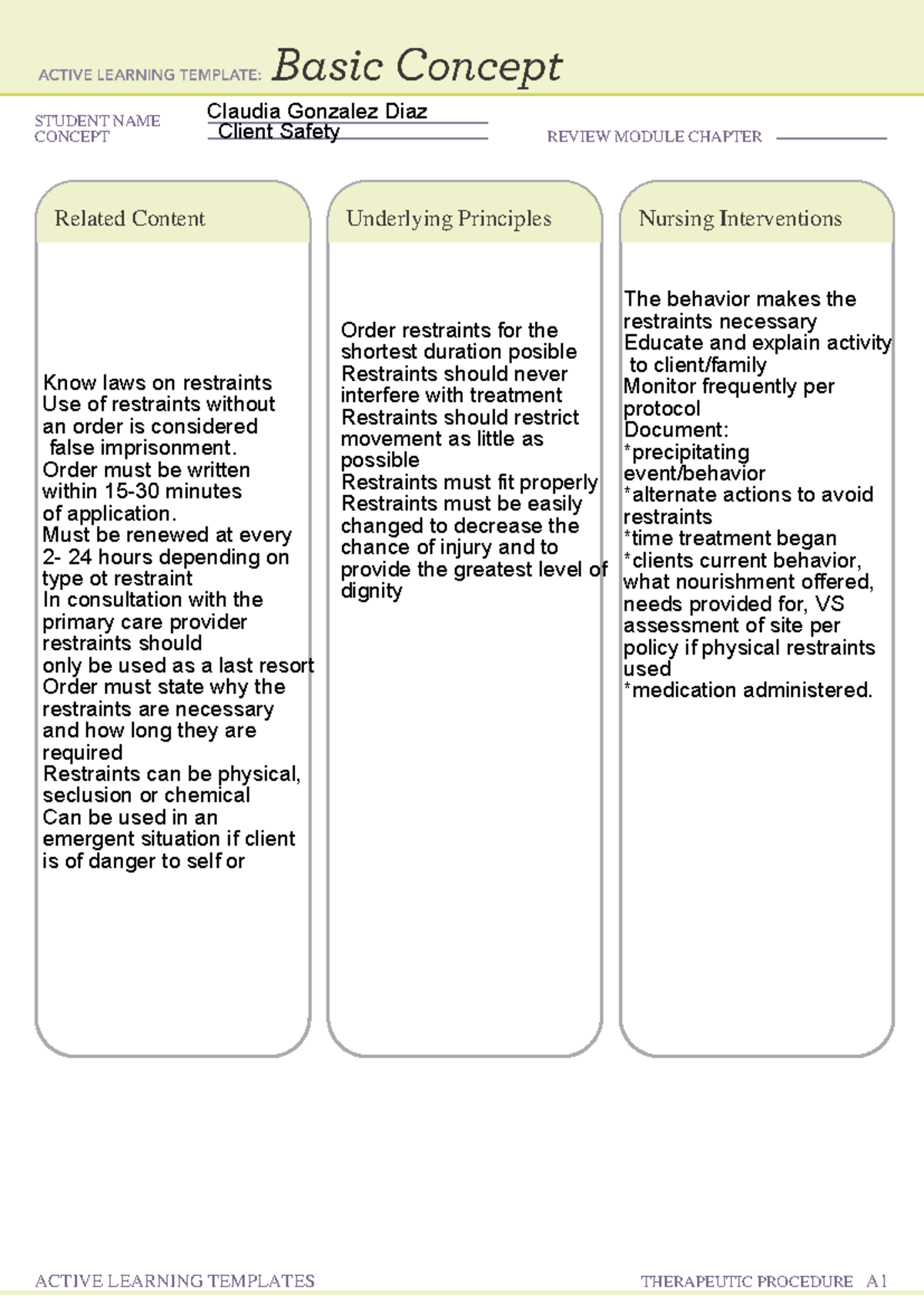 Client Safety - template - STUDENT NAME CONCEPT REVIEW MODULE CHAPTER ...