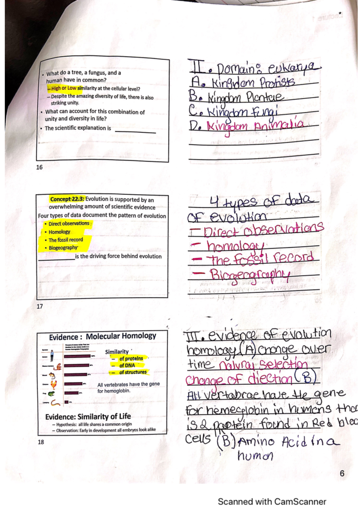 Lecture 1 notes pg 3 - N/A - BIOL 189 - Studocu