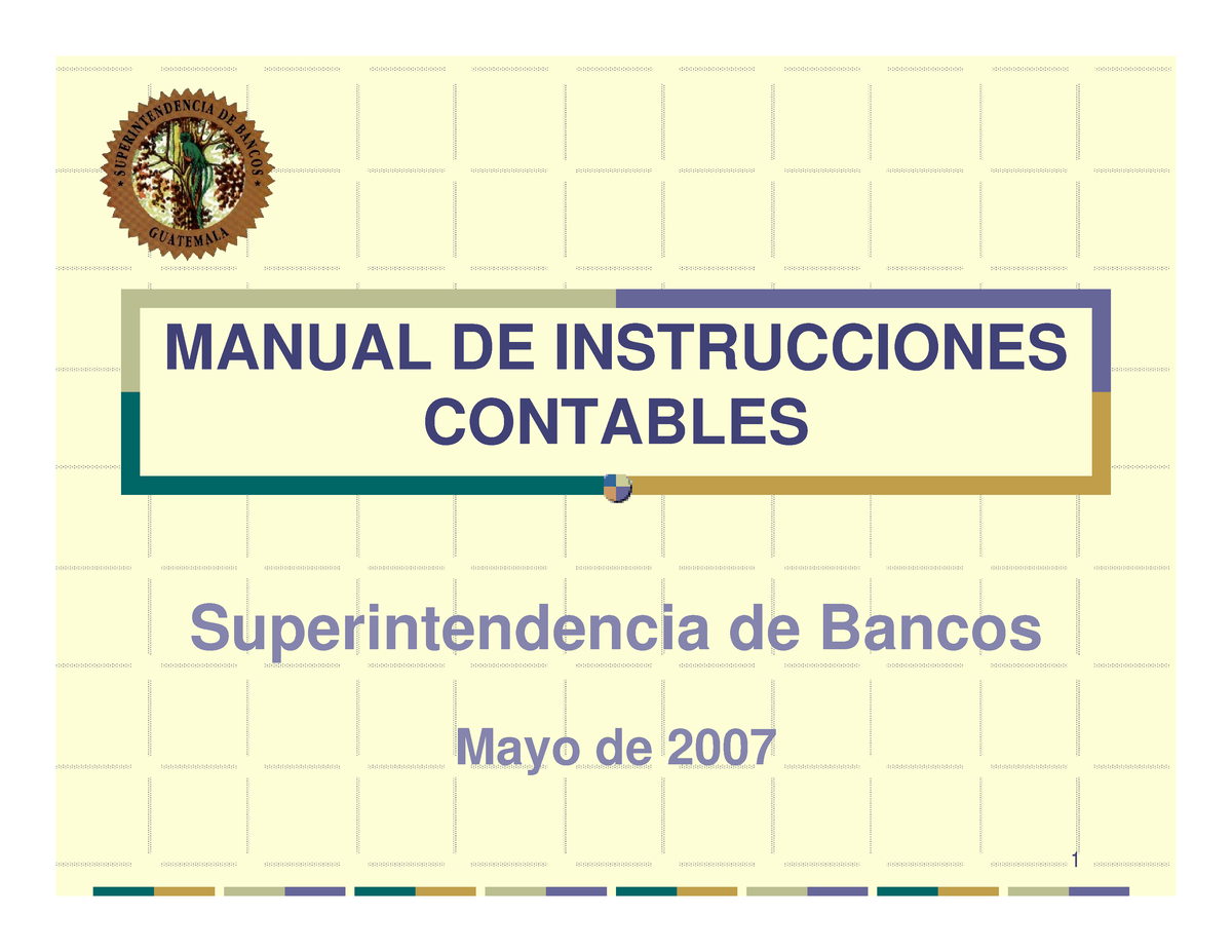 Manual De Instrucciones Contables - MANUAL DE INSTRUCCIONESMANUAL DE ...