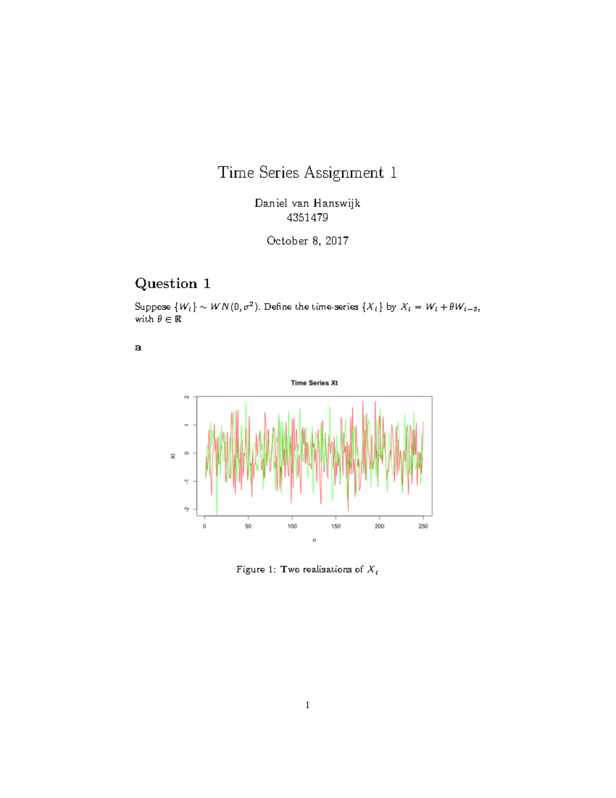 time series assignment