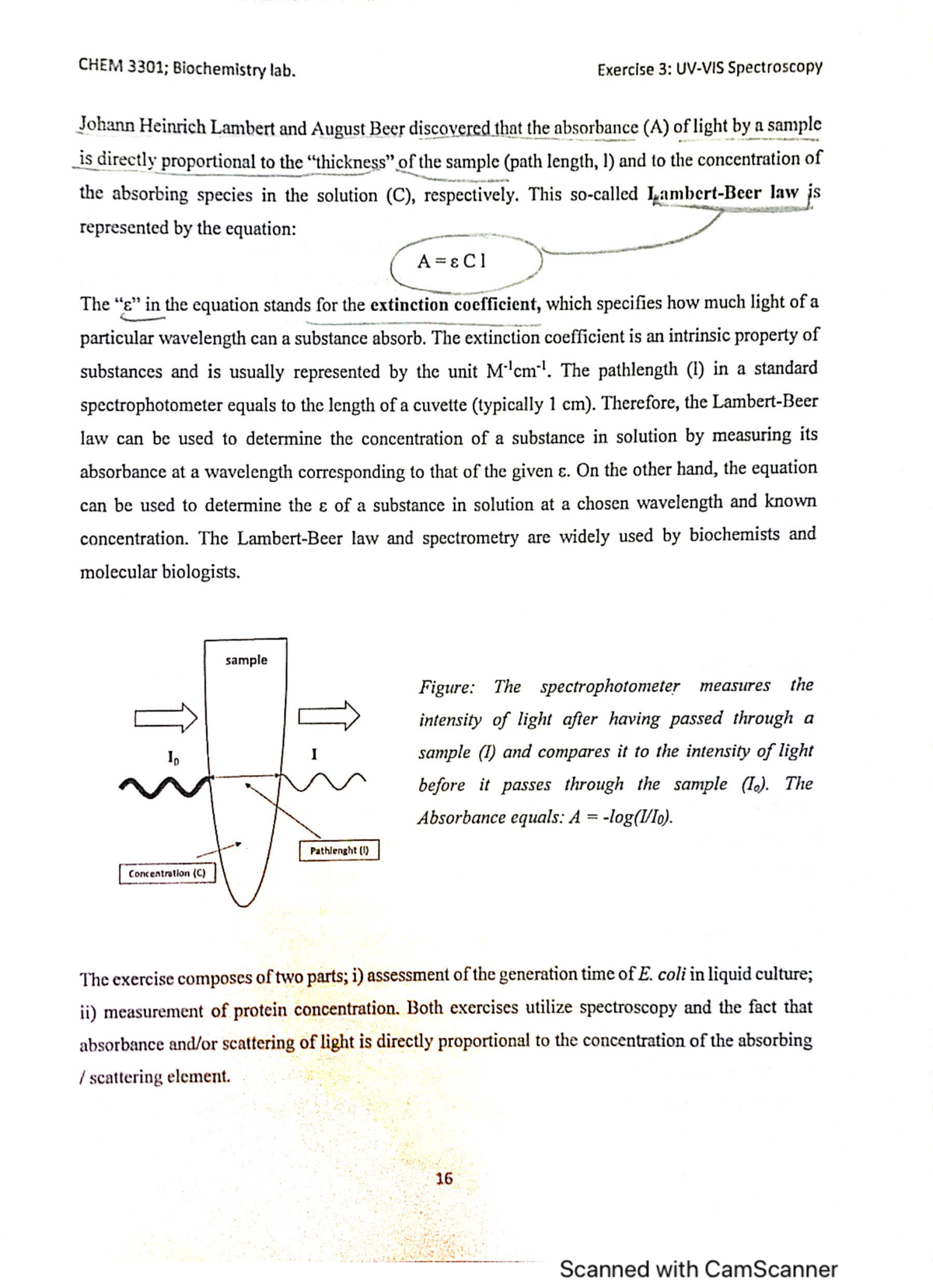 E3 - practice problems - CHEM 3301 - Studocu