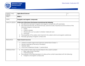 Agricultural Science Grade 11 2024 notes - Directorate: Curriculum FET ...