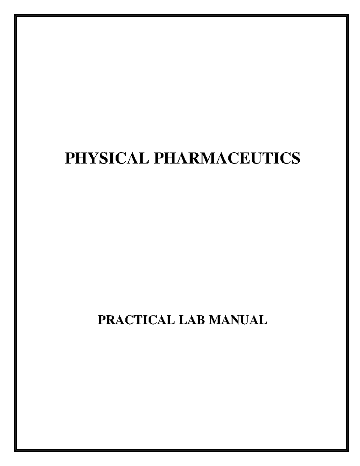 Physical Pharmaceutics - Physical Pharmaceutics Il - GTU - Studocu