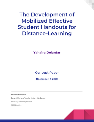 Sample Concept paper 2 - Project Overview L2 pedagogy and research have ...