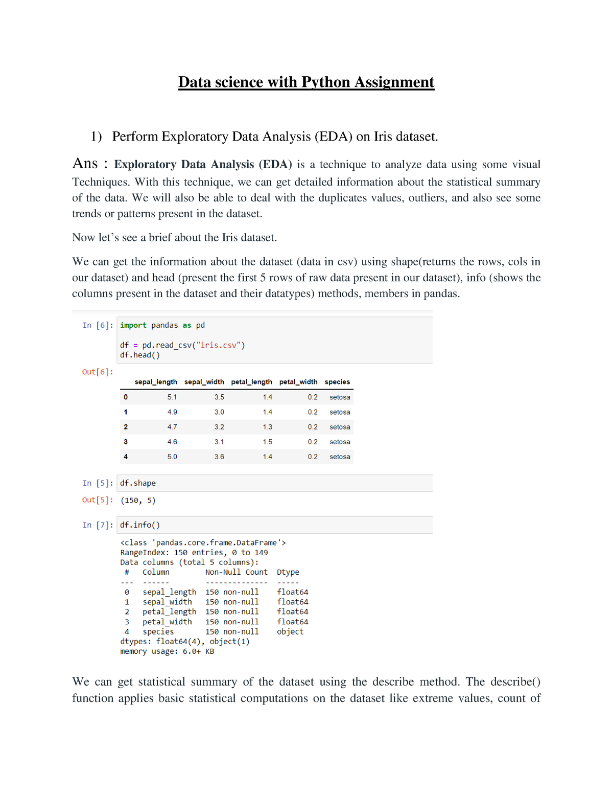 data science assignment